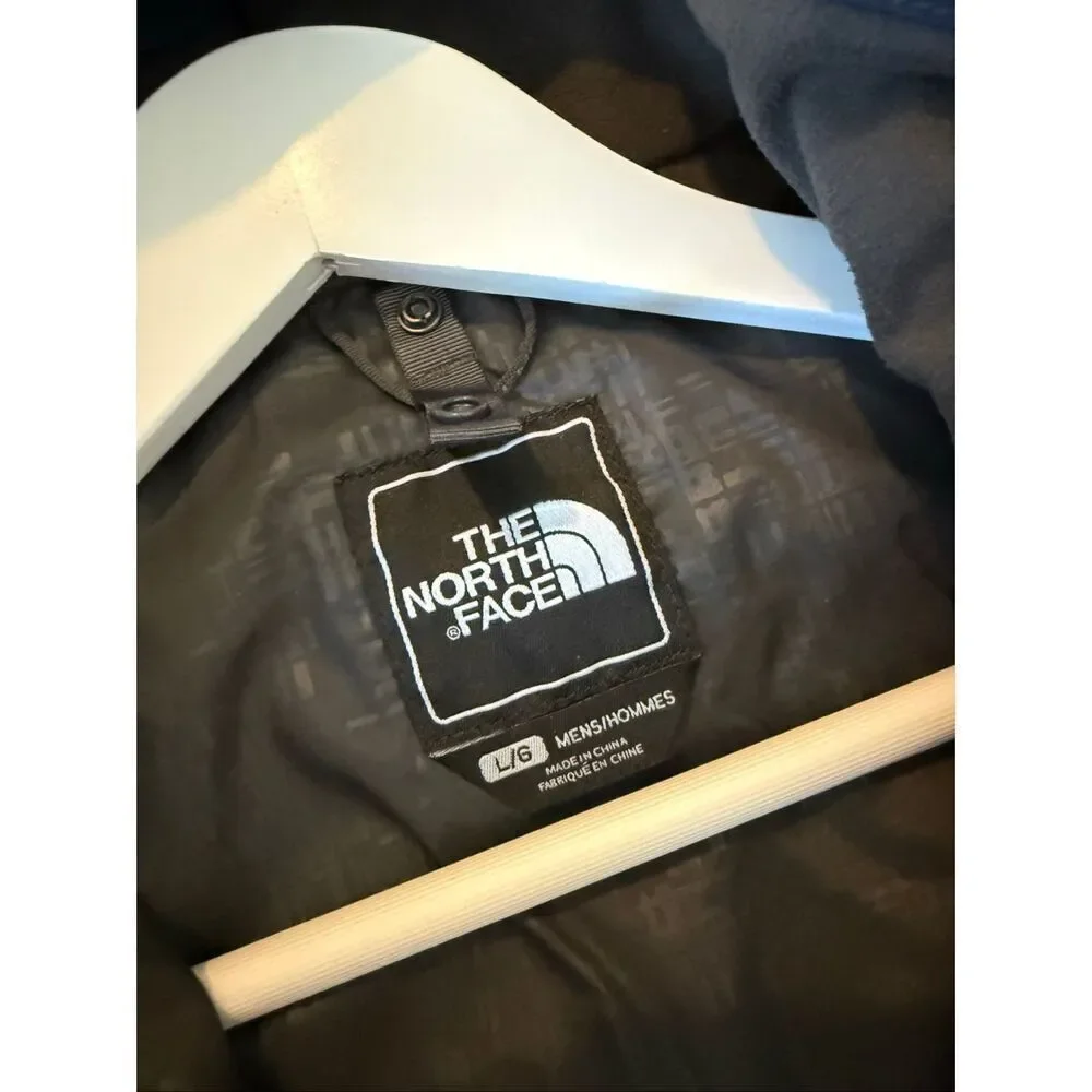 The North Face Hyvent shell jacket size large grey and navy